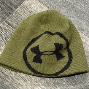 Under Armour Khaki Beanie with Black Logo